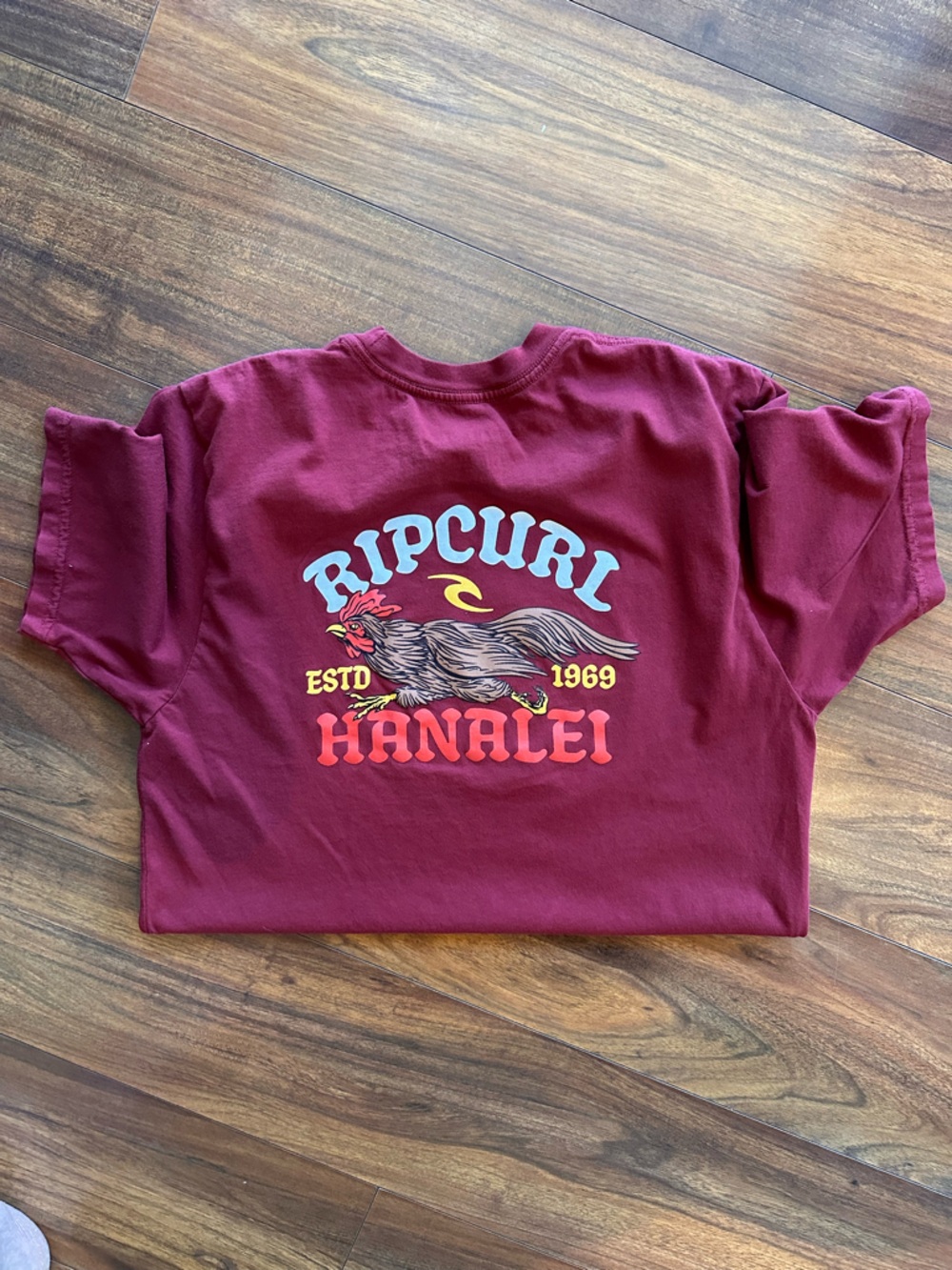 Rip Curl Hanalei Rooster Graphic Tee - Burgundy